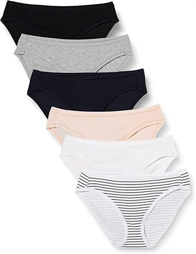 Essentials Women's Cotton Bikini Brief Underwear, Multipacks -  Miazone