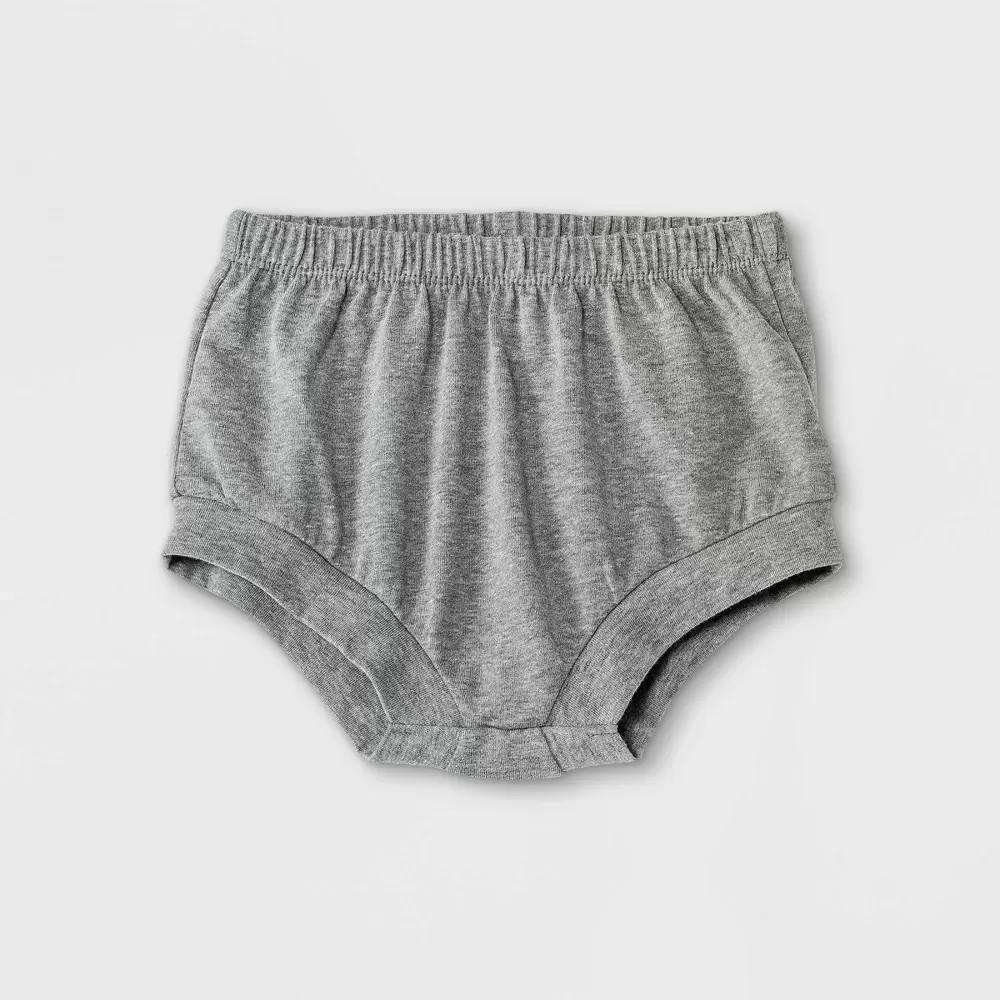 Baby Girls' Cuffed Jersey Bubble Pull-On Shorts - Cat & Jack Gray 12M