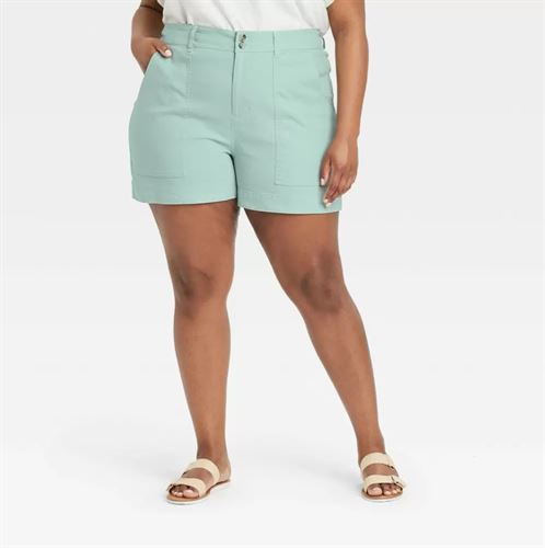 Women's Plus Size High-Rise Shorts - A New Day