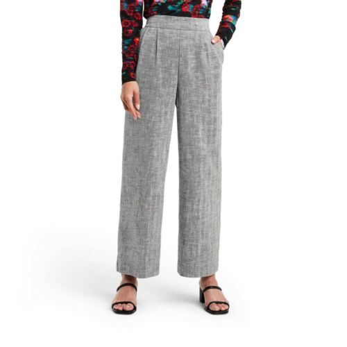Women's Chevron High-Rise Wide Leg Tweed Pants - Rachel Comey x Target Black 12