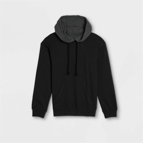 Men's Colorblock Regular Fit Hooded Sweatshirt - Original Use™ Charcoal Gray