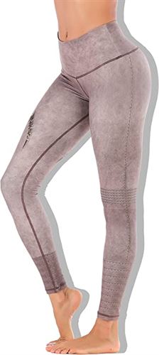 Chisportate Sustainale High Waisted Yoga Capris Leggings with Pockets for Women Workout Fitness Running Pants Tight