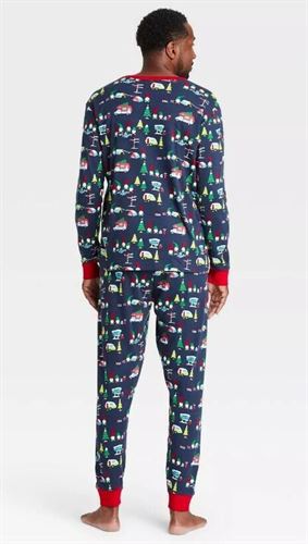 Men's Gnomes Holiday Matching Family Pajama Set - Wondershop Blue XXL