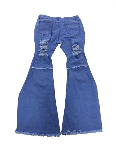 Women's Charleston Jeans With Ripped Detail Front And Back