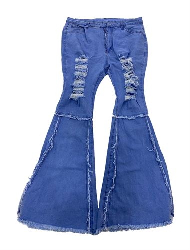 Women's Charleston Jeans With Ripped Detail Front And Back
