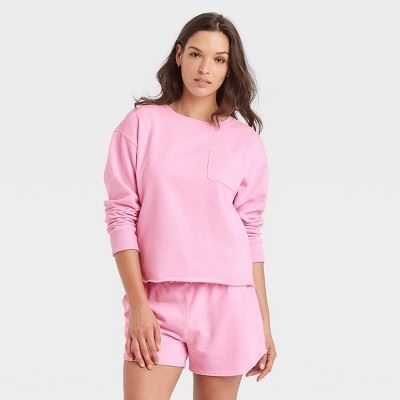 Women's French Terry Sweatshirt - Universal Thread Light Pink S