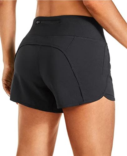 CRZ YOGA Womens Lightweight Gym Athletic Workout Shorts Liner 4