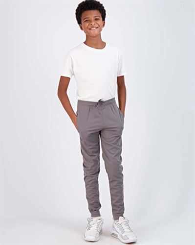Real Essentials 3 Pack: Boy's Active Athletic Casual Jogger Sweatpants with Pockets