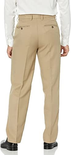 Amazon Essentials Men's Classic-Fit Expandable-Waist Flat-Front Dress Pant