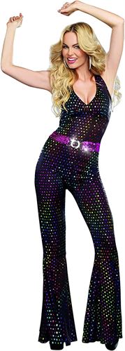 Dreamgirl Women's Adult Fashion Sexy Disco Doll Costume
