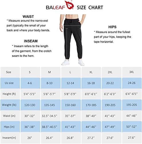 BALEAF Men's Cotton Sweatpants Sports