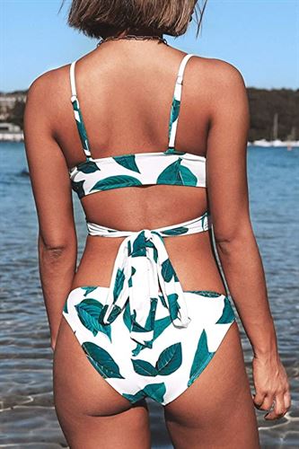 CUPSHE Women's Bikini Swimsuit Tie Low Rise Two Piece Bathing Suit