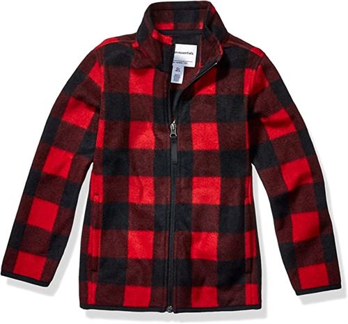 Amazon Essentials Boy's Full-Zip Polar Fleece Jacket