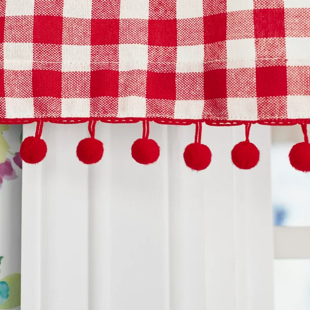 The Pioneer Woman Gingham 3-Piece Tier & Valance Set from Mainstays