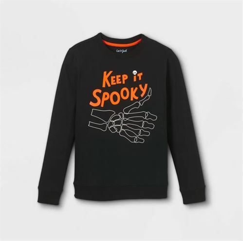 Boys' 'Keep it Spooky' Graphic Long Sleeve T-Shirt - Cat & Jack