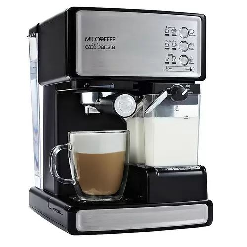 Mr. Coffee® Cafe Barista Espresso and Cappuccino Maker, White 120V
