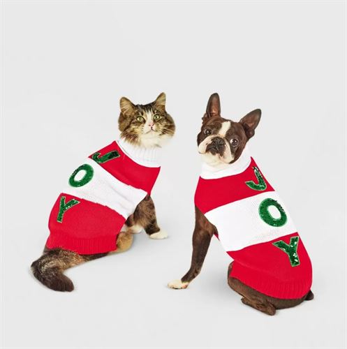 Flip Sequin Joy Dog and Cat Sweater - S