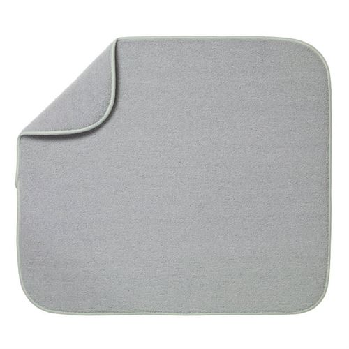 Kitchen Basics Reversible Microfiber Dish Drying Mat - Gray - 16" x 18"