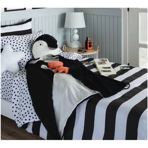 Penguin Hooded Blanket - Pillowfort