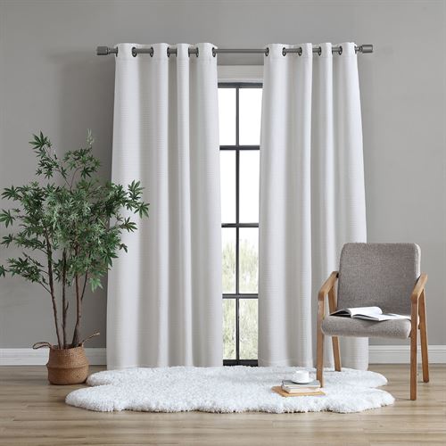 UGG® Devon 84-Inch Grommet Room Darkening Window Curtain Panel in Snow (Single)