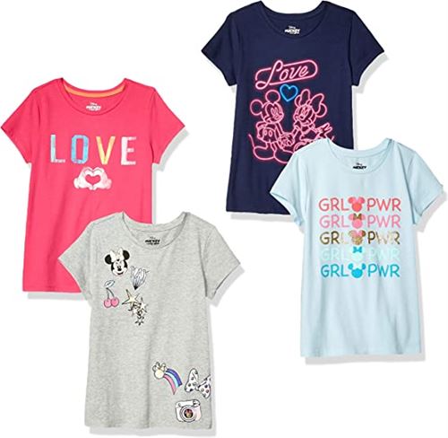 Princess Girls and Toddlers' Short-Sleeve T-Shirts, set of 4 from Spotted Zebra