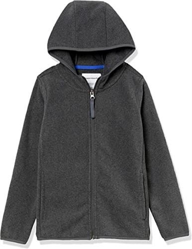 Amazon Essentials Boys and Toddlers' Polar Fleece Full-Zip Hooded Jacket