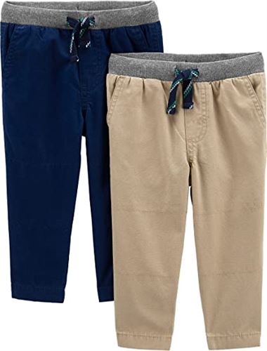 Simple Joys by Carter's Toddler Boys' Pull-On Pant, Pack of 2