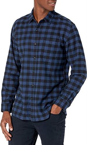 Amazon Essentials Men's Regular-Fit Long-Sleeve Flannel Shirt