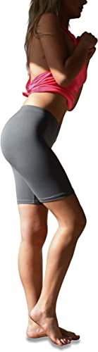 Sexy Basics Womens 6 Pack Buttery Soft Brushed Active Stretch Yoga Bike Short Boxer Briefs