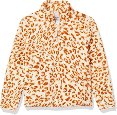 Amazon Essentials Girls and Toddlers' Quarter-Zip High-Pile Polar Fleece Jacket