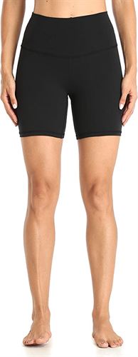 YUNOGA Women's High Waisted Yoga Short 6 Inseam Workout Athletic Biker  Shorts - Miazone