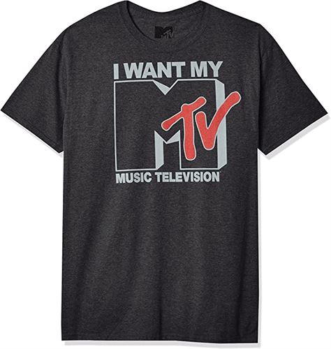 MTV Mens Want Logo T-Shirt
