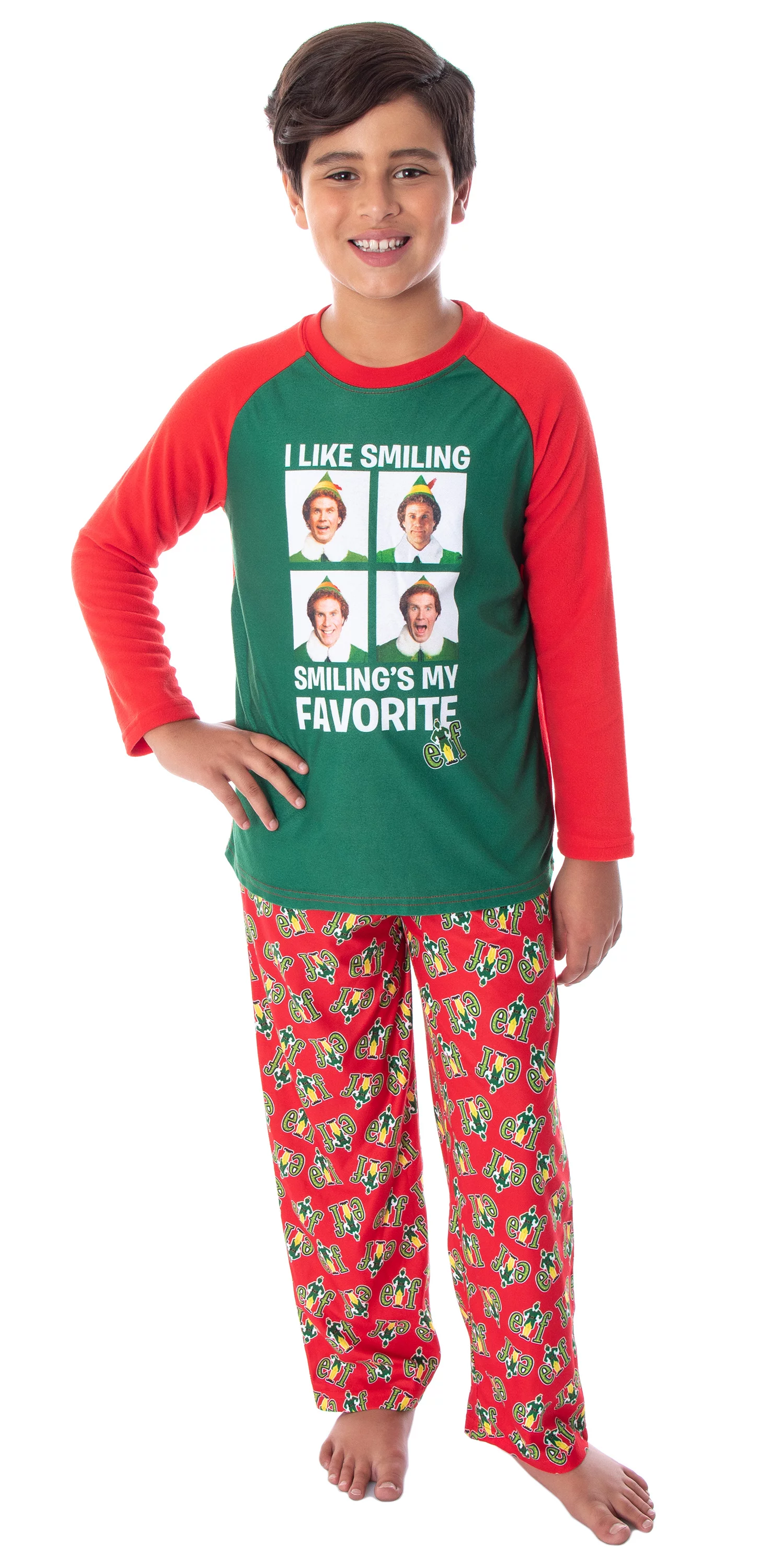Elf The Movie Boys' Buddy I Like Smiling, Smiling's My Favorite Pajama Set