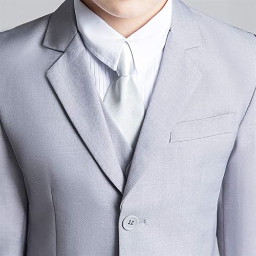 YuanLu Boys Suits 5 Piece Set Slim Fit Royal Blue Boy Suit