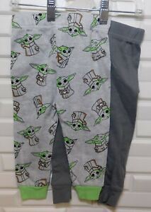 Star Wars Mandalorian Baby Boys' 2pc Baby Yoda Pajama Pants Set Gray 3T