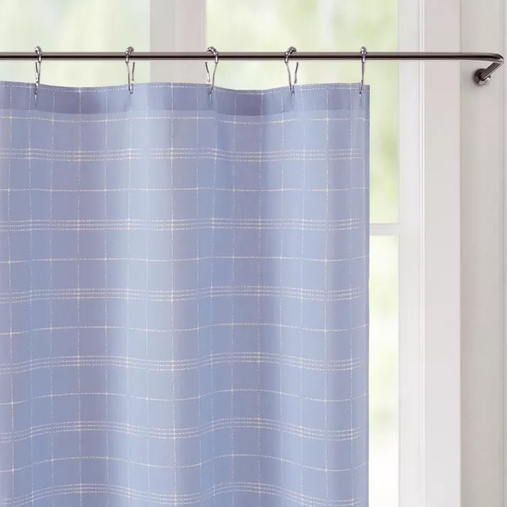 Bee & Willow™ Worthington Shower Curtain in Blue/White