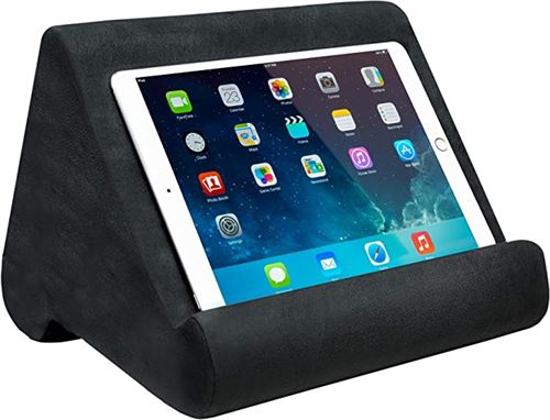 Ontel Pillow Pad Ultra Multi-Angle Soft Tablet Stand, Gray