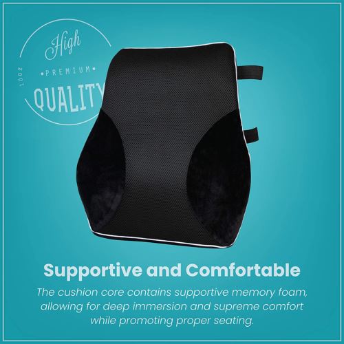 Healthy Spirit Full Lumbar Back Support | Memory Foam Full Size Back Cushion Lum