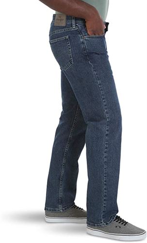 Wrangler Authentics Men's Comfort Flex Waist Relaxed Straight Jeans