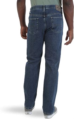 Wrangler Authentics Men's Comfort Flex Waist Relaxed Straight Jeans