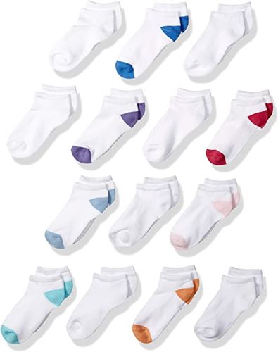 Amazon Essentials Kids' 14-Pack Cotton Low Cut Sock