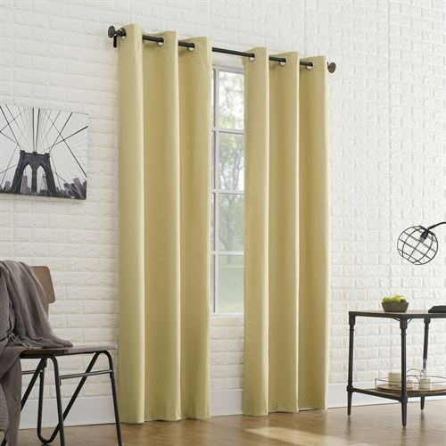 Sun Zero 2-pack Arlo Textured Thermal Insulated Grommet Curtain Panel Pair