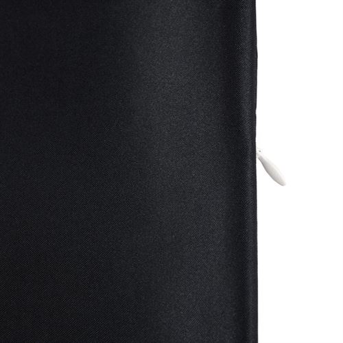 Mainstays Woven Solid Satin Body Pillow Cover Zipper Closure, 50× 132 cm , Black