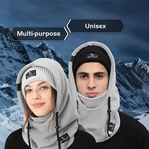 Shy Velvet Cold Weather Fleece Balaclava Ski Mask,Balaclava Wind-Resistant Winter Face Mask