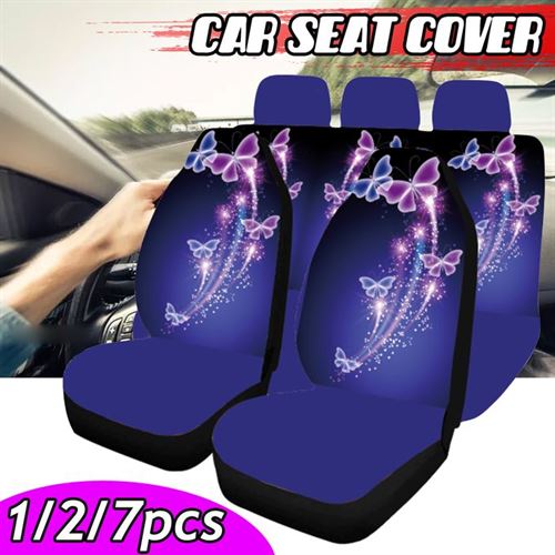 5-Seats Full Set Car Seat Covers PU Leather For Interio 2pcs