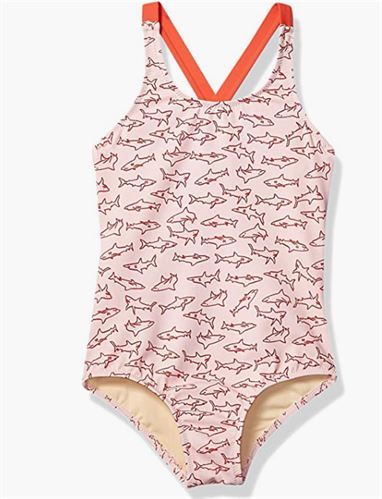 Amazon Essentials Girls' One-Piece Swimsuit