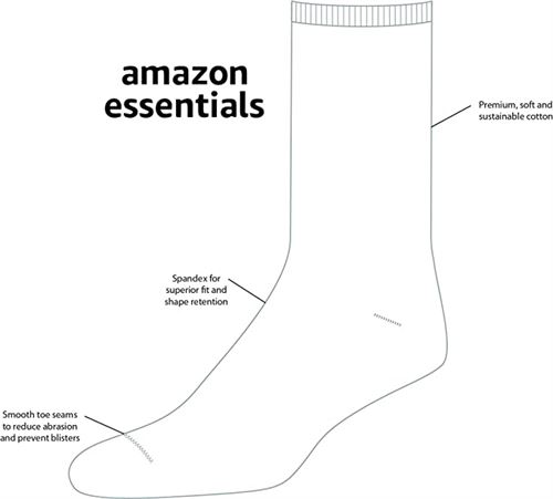 Amazon Essentials Women's Casual Crew Socks