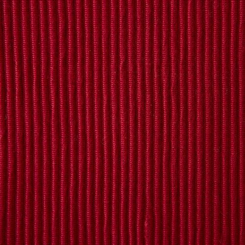 DII Washable Ribbed Cotton Placemat, Set of 6, Cardinal Red - Perfect for Fall, Dinner Parties, BBQs, Christmas and Everyday Use