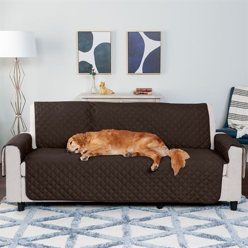 FurHaven Pet Products Furniture Cover, Reversible Protector for Dogs & Cats, Espresso, Clay, Sofa