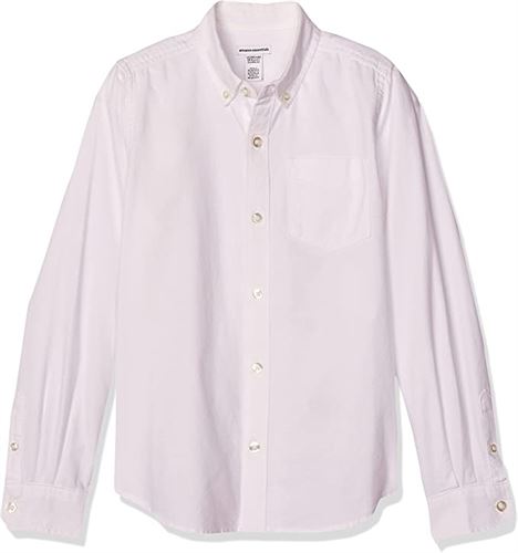 Amazon Essentials Boys' Uniform Long-Sleeve Woven Oxford Button-Down Shirts